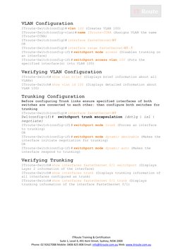 ITRoute Training & Certification 
Suite 1, Level 4, 491 Kent Street, Sydney, NSW 2000 
Phone: 02 92627088 Mobile: 0406 825