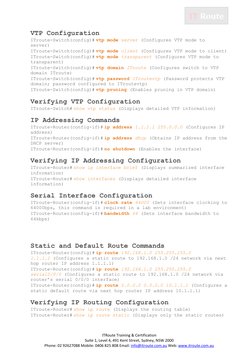 ITRoute Training & Certification 
Suite 1, Level 4, 491 Kent Street, Sydney, NSW 2000 
Phone: 02 92627088 Mobile: 0406 825
