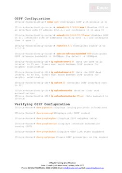 ITRoute Training & Certification 
Suite 1, Level 4, 491 Kent Street, Sydney, NSW 2000 
Phone: 02 92627088 Mobile: 0406 825