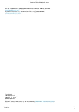 You can find the most up-to-date technical documentation on the VMware website at:
https://docs.vmware.com/
If you have comme