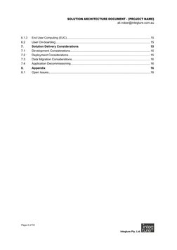 Solution Architecture Document Template | PDF