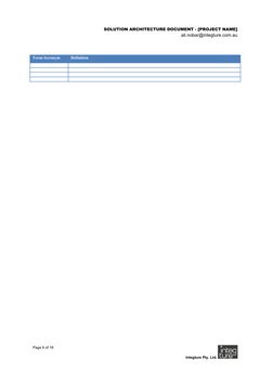 Solution Architecture Document Template | PDF