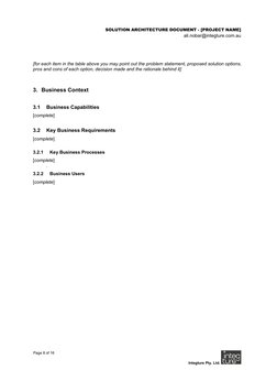 Solution Architecture Document Template | PDF