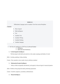 English: Quarter 1 - Module 1-7 English For Academic and Professional ...