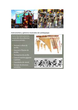  
Instrumentos y géneros musicales de Lambayeque 
