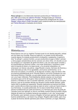 [editar (https://es.wikipedia.org/w/index.php?title=Rosa_salvaje&action=edit&section=1) datos en Wikidata]
Rosa salvaje es un