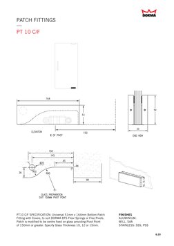 Dorma Patch Fittings Specifications | PDF | Door | Components