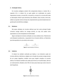 4 
 
 
C 
2. Introdução Teórica 
Em circuitos analógicos existem três componentes básicos o resistor (R), o 
capacitor (C) e