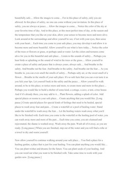 Safe Place Guided Imagery Script | PDF | Hand | Breathing
