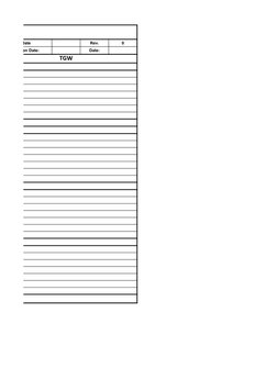 oject Start Date
Rev.
0
C Termination Date:
Date:
TGW
