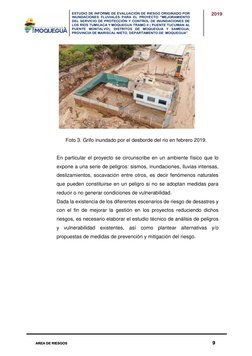 ESTUDIO DE INFORME DE EVALUACIÓN DE RIESGO ORIGINADO POR
INUNDACIONES FLUVIALES PARA EL PROYECTO "MEJORAMIENTO
DEL