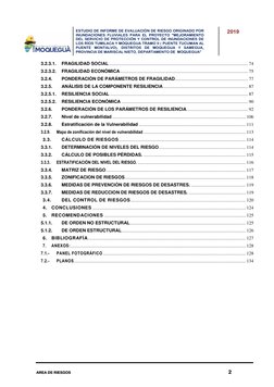 ESTUDIO DE INFORME DE EVALUACIÓN DE RIESGO ORIGINADO POR
INUNDACIONES FLUVIALES PARA EL PROYECTO "MEJORAMIENTO
DEL