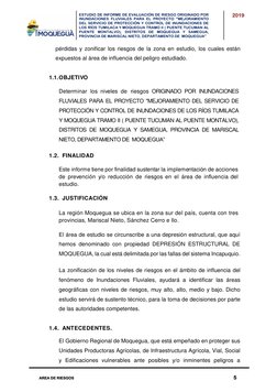 ESTUDIO DE INFORME DE EVALUACIÓN DE RIESGO ORIGINADO POR
INUNDACIONES FLUVIALES PARA EL PROYECTO "MEJORAMIENTO
DEL