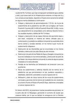 ESTUDIO DE INFORME DE EVALUACIÓN DE RIESGO ORIGINADO POR
INUNDACIONES FLUVIALES PARA EL PROYECTO "MEJORAMIENTO
DEL