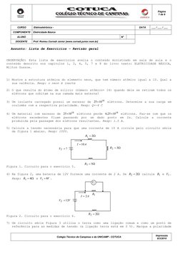 Página 
1 de 6 
 
 
Colégio Técnico de Campinas e da UNICAMP - COTUCA 
Impressão 
8/3/2010 
CURSO 
Eletroeletrônica -