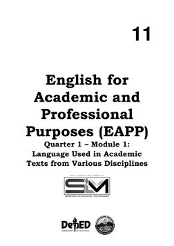 EAPP Grade 11: Academic Language Module | PDF | Concussion | Chronic ...