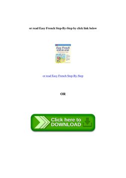 All Basic French Steps Easy French Step-By-Step Guide | PDF | Language Arts & Discipline ...
