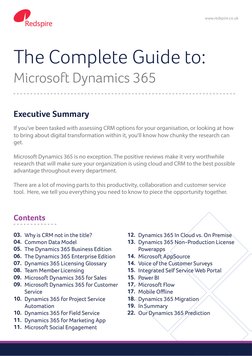 Microsoft Dynamics 365 Complete Guide | PDF | Customer Relationship ...