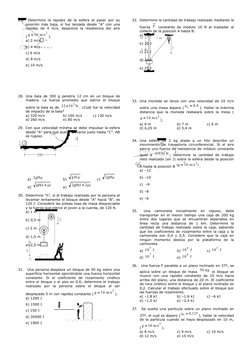 27.  Determine la rapidez de  la esfera al pasar por su
posición más baja, si fue lanzada desde “A” con una
rapidez  de  4  m