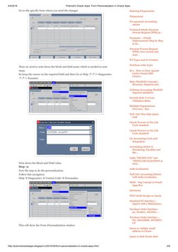 Oracle Apps Form Personalization Guide | PDF | Pl/Sql | Menu (Computing)