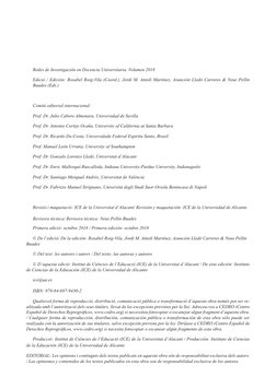 Redes de Investigación en Docencia Universitaria. Volumen 2018
Edició / Edición: Rosabel Roig-Vila (Coord.), Jordi M. Antolí