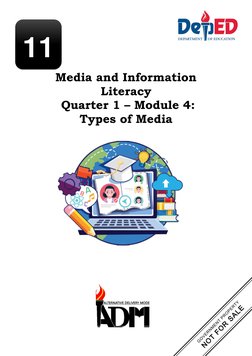 Types of Media in MIL Module 4 | PDF | Mass Media | Television