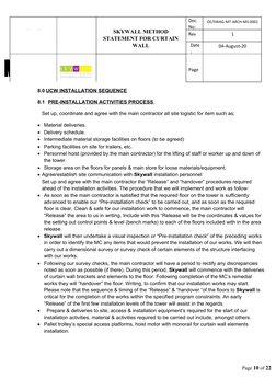 Unitized Curtain Wall Installation Guide | PDF | Quality Assurance | Wall