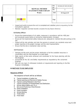 Unitized Curtain Wall Installation Guide | PDF | Quality Assurance | Wall