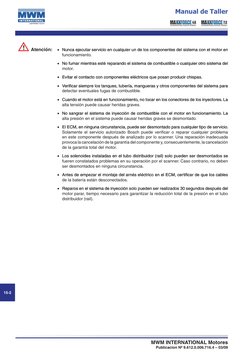 15-
MWM INTERNATIONAL Motores
Publicacion Nº 9.612.0.006.716.4 – 03/09
Manual de Taller
!
Atención:	
·	 ��������������������