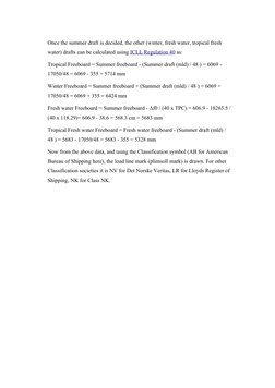 Once the summer draft is decided, the other (winter, fresh water, tropical fresh 
water) drafts can be calculated using ICLL