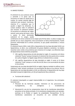4 
 
 
III. MARCO TEORICO: 
 
El colesterol es una sustancia cerosa 
y parecida a la grasa que se 
encuentra en todas las cél