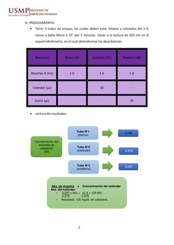 7 
 
 
IV. PROCEDIMIENTO: 
• Tener 3 tubos de ensayo, los cuales deben estar limpios y rotulados del 1-3. 
Llevar a baño Marí