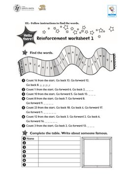  
 
 
 
 
III.- Follow instructions to find the words. 
 
 
 
