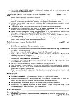 
Contributed to Agile/SCRUM activities by taking daily stand-ups calls to check task progress and
Sprint goals of our engine