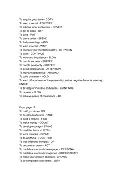 Switchwords List.pdf Switchwords for Personal Transformation | PDF | Psychology ...