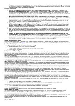 This chapter shows a country's lack of progress during those times. Rizal likens the "good Filipino" to the Barkas Bridge --