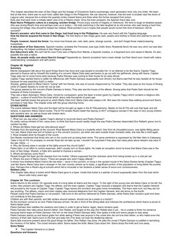 This chapter describes the town of San Diego and the lineage of Crisostomo Ibarra (surprisingly, each generation bore only on