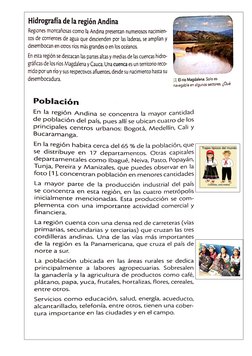 Actividades sobre Regiones Naturales de Colombia | PDF | Colombia ...