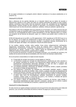 Administración de Sueldos y Salarios - Lic. Boris Prieto Murillo 
Pagina Nº6 
II. Los pagos señalados en el parágrafo anter