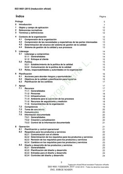 Iso 9001 2015 Español | PDF | Organización internacional para la ...