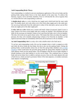 Anti-Compounding Brake Theory
Anti-compounding is a method to prevent simultaneous application of the service brake and the
p
