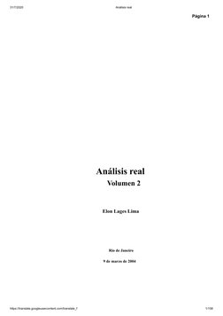 31/7/2020
Análisis real
https://translate.googleusercontent.com/translate_f
1/158
Página 1
Análisis real
Volumen 2
Elon Lages