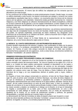DIRECCIÓN NACIONAL DE CURRÍCULO
BACHILLERATO ARTÍSTICO–ESPECIALIDAD DANZA
escenarios permanentes. El mismo tipo de edificio f