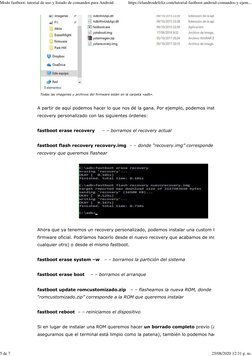 Comandos y uso de Fastboot en Android | PDF | Archivo de computadora ...