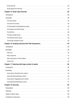 Script Records
32
Script Deployment Records
33
Chapter 15: Script Type Overview
35
Introduction
35
Examples
35
The Client Scr