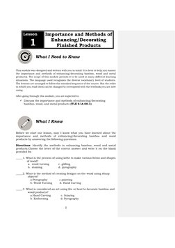 5 
 
What I Need to Know 
This module was designed and written with you in mind. It is here to help you master 
the importa