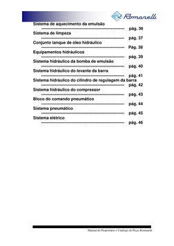 Manual do Proprietário e Catálogo de Peças Romanelli 
 
Sistema de aquecimento da emulsão 
          
-------------------