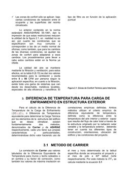 
Las zonas de confort sólo se aplican  bajo
ciertas condiciones de radiación entre el
ocupante  y  las  superficies  del  re