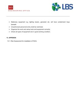 Method Statement For Installation FAHU | PDF | Technology & Engineering