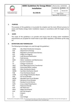ADDC Energy Meter Installation Guidelines | PDF | Transformer ...